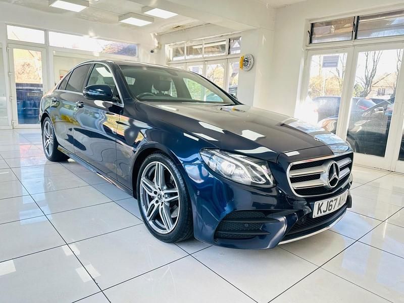 Used Mercedes E220 AMG line 2018 Blue Sedan