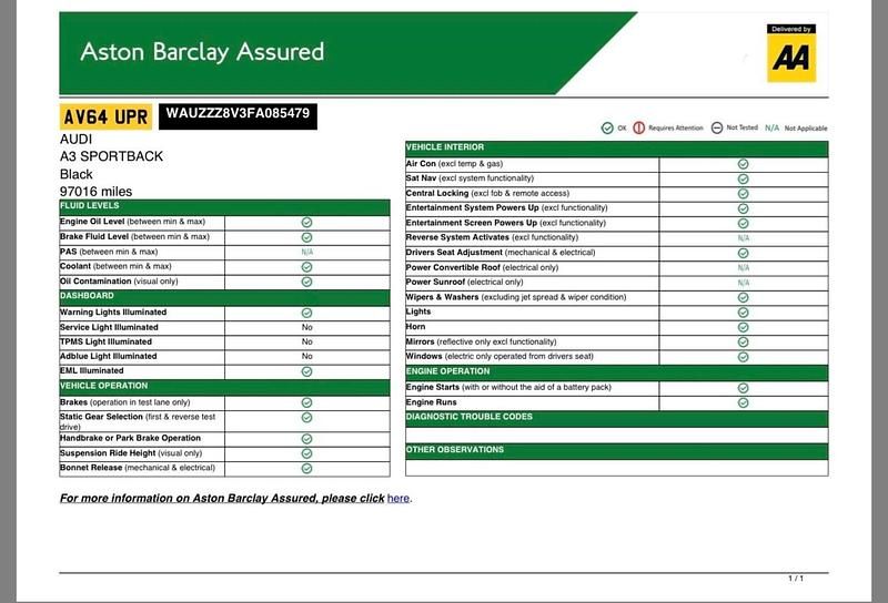 Used Audi A3 Comfort 110 HP (80 kW) 2014 Black Hatchback