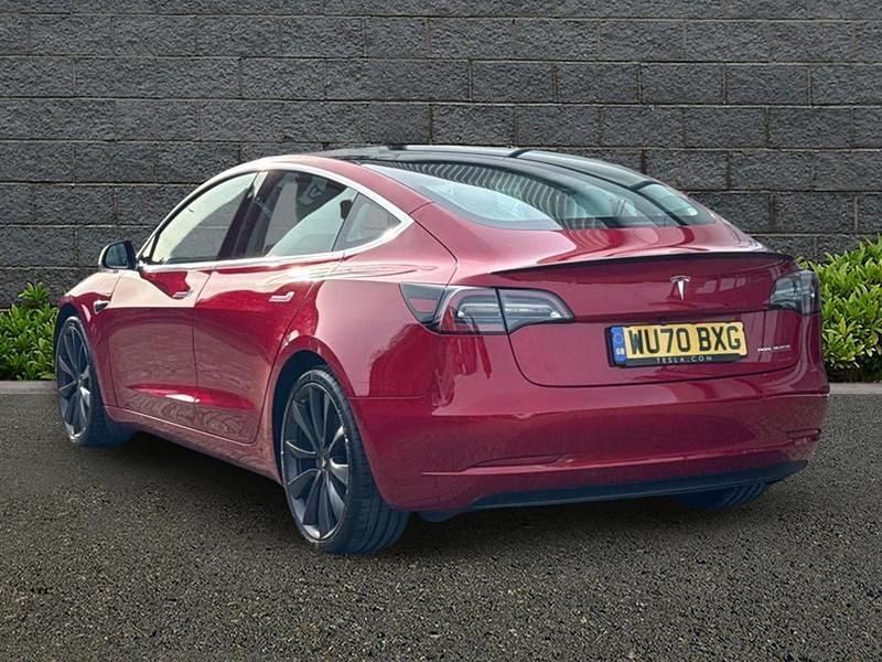 Used Tesla Model 3 Performance 461 kW (627 HP) 2020 Red Sedan