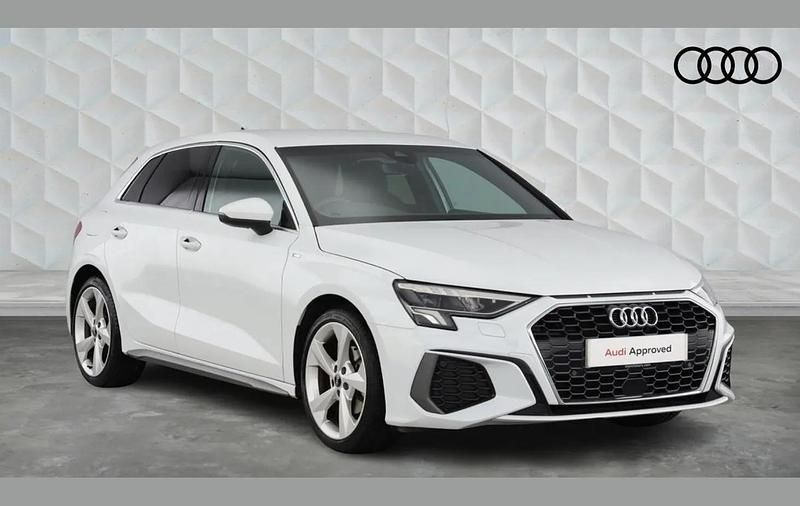 Used Audi A3 S-Line 110 HP (80 kW) 2022 White Hatchback