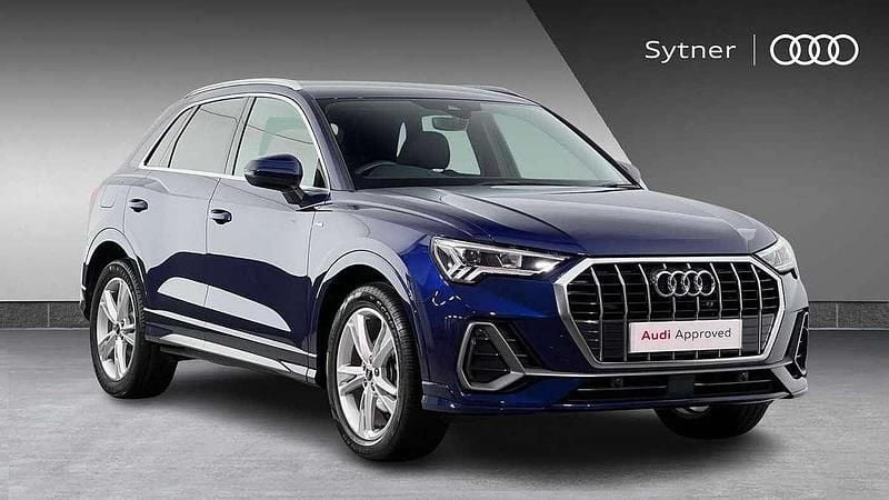 Blue Used 2022 Audi Q3 S-Line SUV | £25,750 (Fair price) - Image 1/4