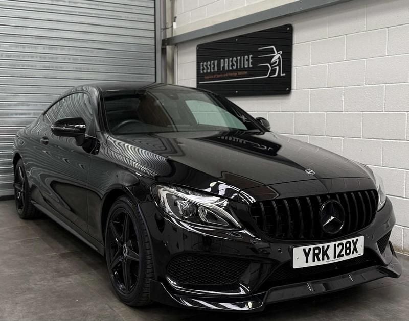 Black Used 2017 Mercedes C300 AMG line Coupe | £19,489 (Fair price) - Image 1/4