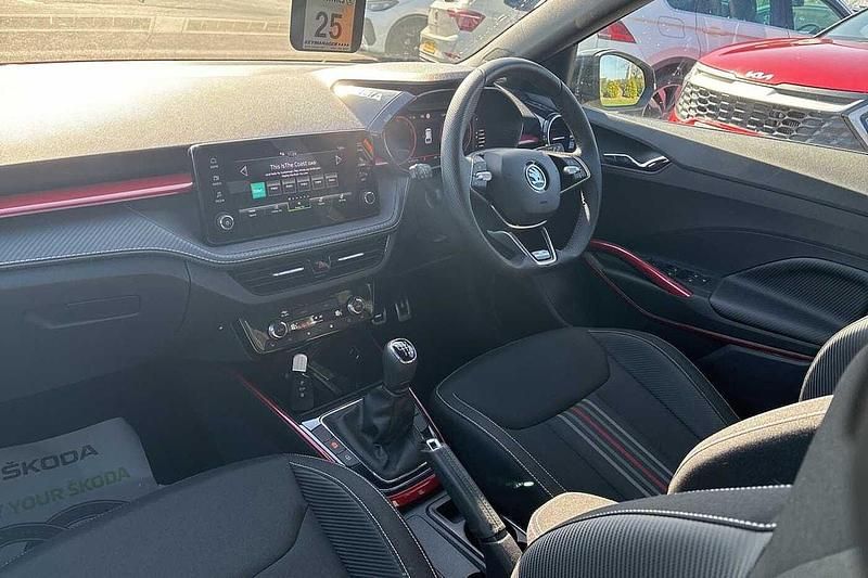 Used Skoda Fabia Monte Carlo 113 HP (83 kW) 2024 Phoenix orange metallic black magic pearl effect Hatchback