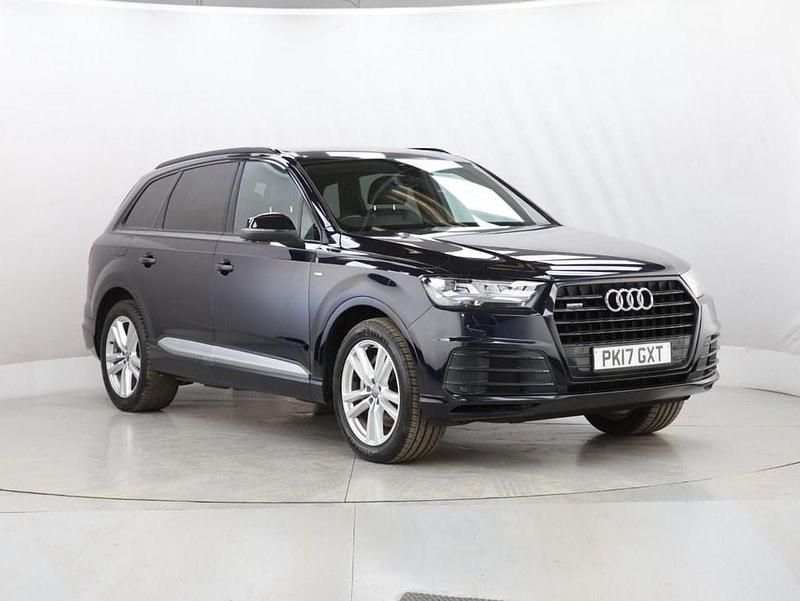 Used Audi Q7 S-Line 272 HP (200 kW) 2017 Blue SUV