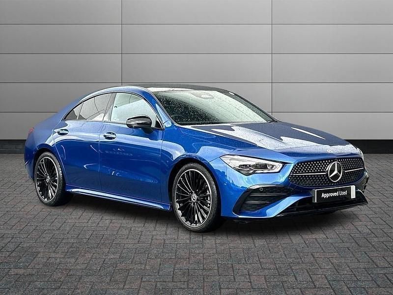 Blue Used 2024 Mercedes CLA220 AMG Line Premium Plus Sedan | £32,995 (Fair price) - Image 1/4