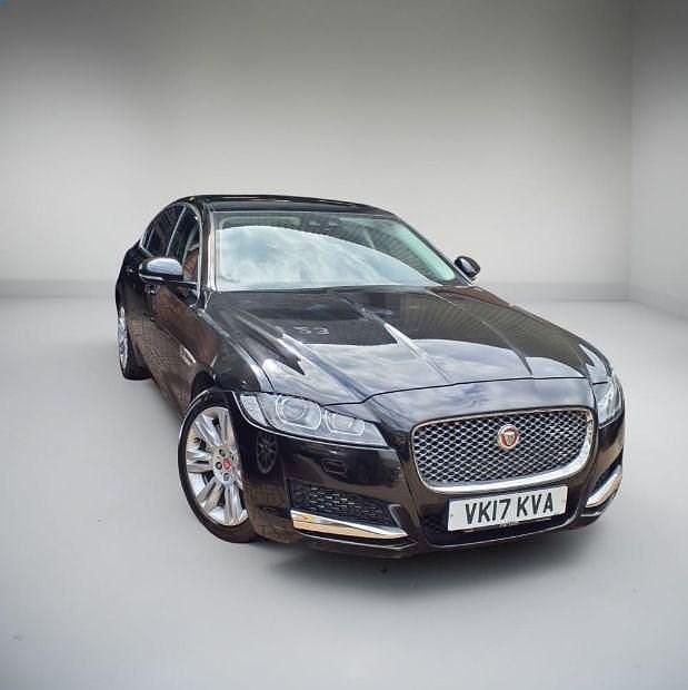 Black Used 2017 Jaguar XF Portfolio Sedan | £7,995 (Fair price) - Image 1/4