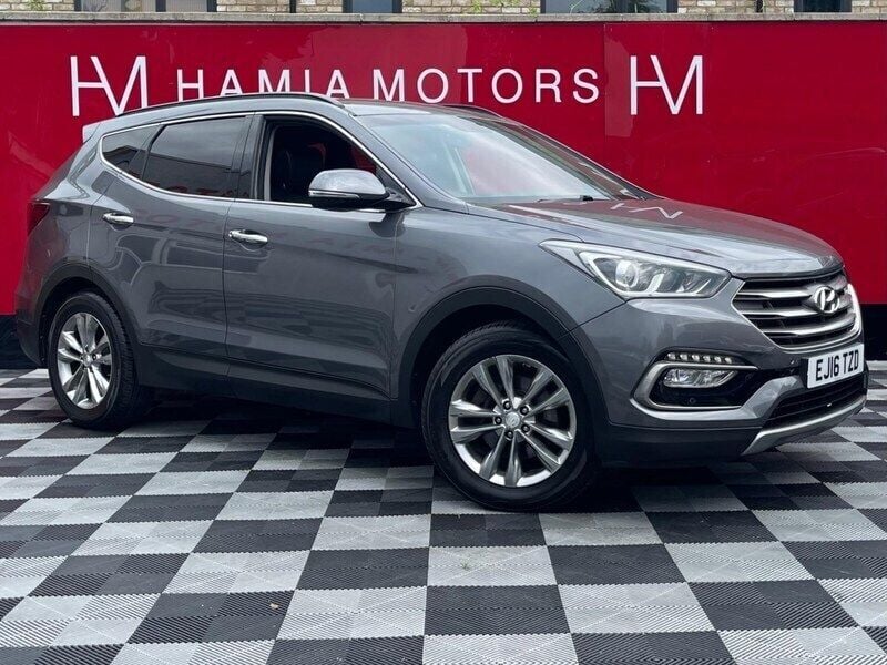 Silver Used 2016 Hyundai Santa Fe Premium SUV | £8,990 (Fair price) - Image 1/4