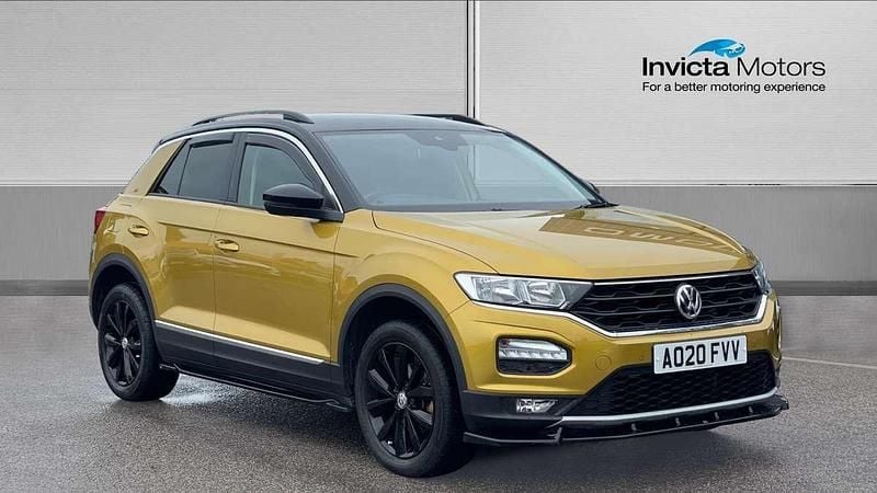 Yellow Used 2020 VW T-Roc Design SUV | £15,950 (Good price) - Image 1/4