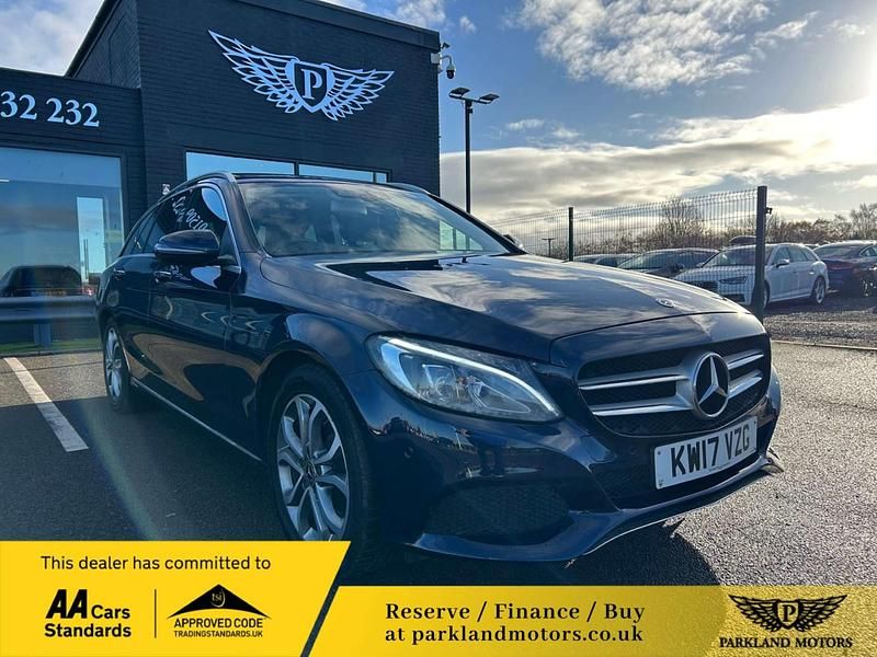 Blue Used 2017 Mercedes C200 Premium Estate | £10,295 (Fair price) - Image 1/4