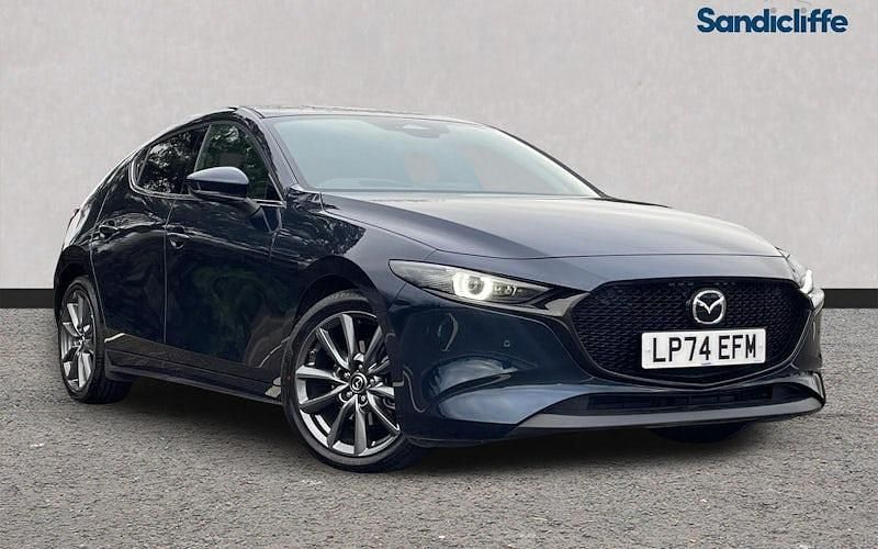 Blue Used 2025 Mazda 3 Exclusive-Line Hatchback | £19,489 (Good price) - Image 1/4