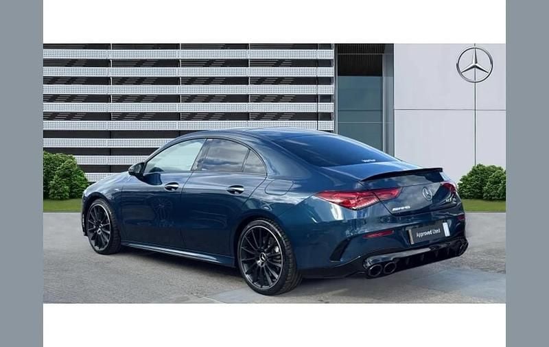Used Mercedes CLA35 AMG Premium Plus 306 HP (225 kW) 2020 Blue Coupe