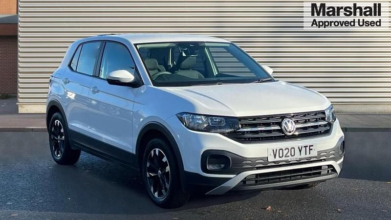 White Used 2020 VW T-Cross S SUV | £12,999 (Fair price) - Image 1/4