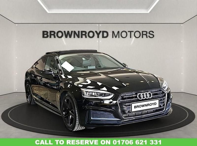 Black Used 2018 Audi A5 Sportback S-Line Hatchback | £16,990 (Fair price) - Image 1/3