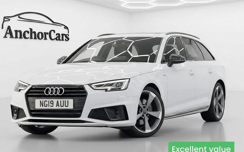 Used Audi A4 Black Edition 150 HP (110 kW) 2019 White Estate