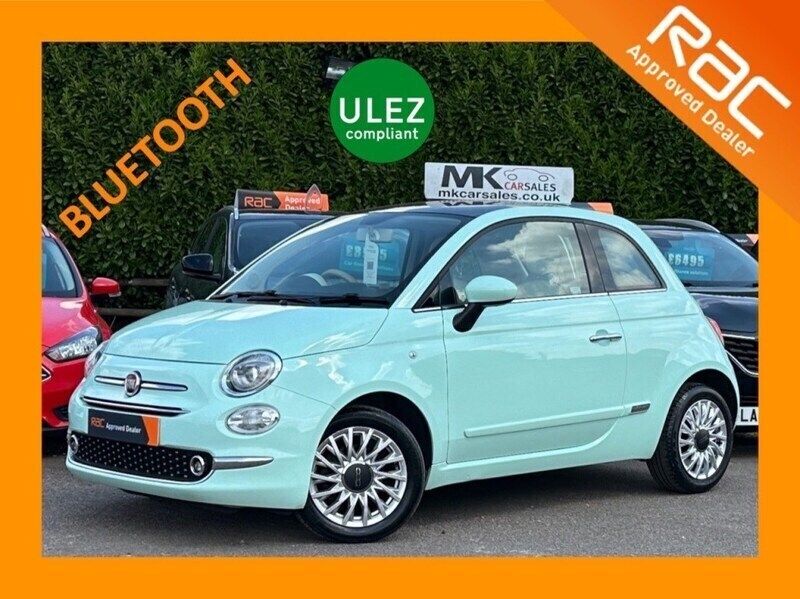 Green Used 2018 Fiat 500 Lounge Hatchback | £7,595 (Fair price) - Image 1/3