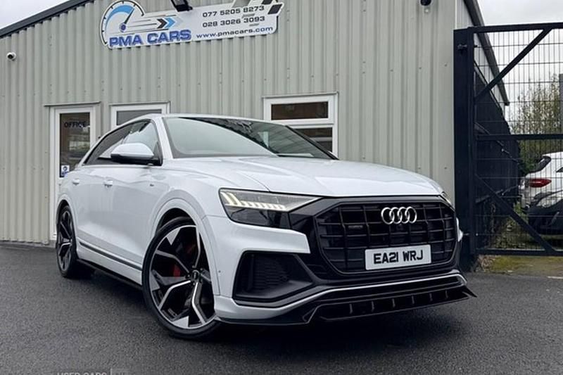 White Used 2021 Audi Q8 S-Line SUV | £36,995 (Fair price) - Image 1/1