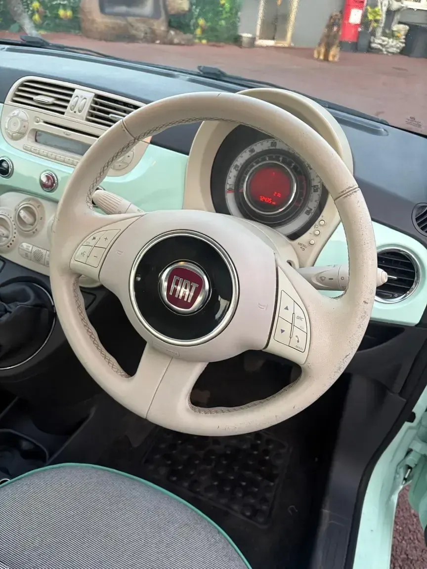 Used Fiat 500 Lounge 69 HP (50 kW) 2015 Green Hatchback