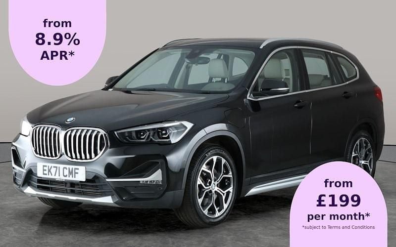 Black Used 2021 BMW X1 xLine SUV | £15,010 (Good price) - Image 1/2