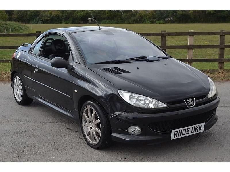 Black Used 2005 Peugeot 206 Allure Cabriolet | £600 (Good price) - Image 1/4