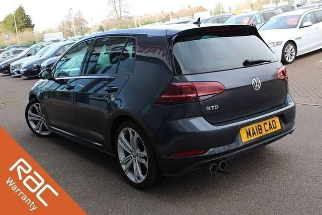 Used VW Golf VII GTD 184 HP (135 kW) 2018 Blue Hatchback