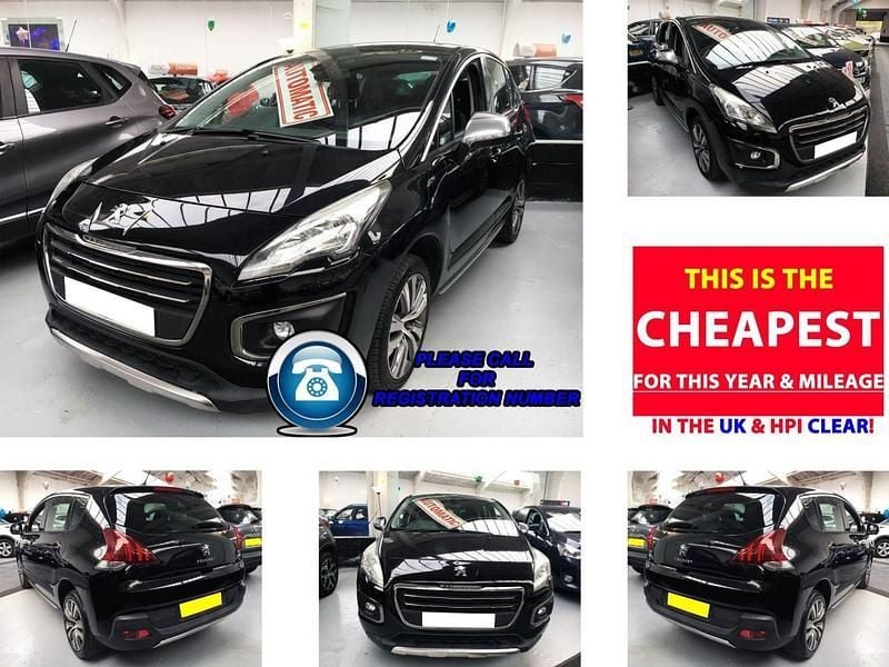 Black Used 2016 Peugeot 3008 Allure Hatchback | £6,985 (Super price) - Image 1/4