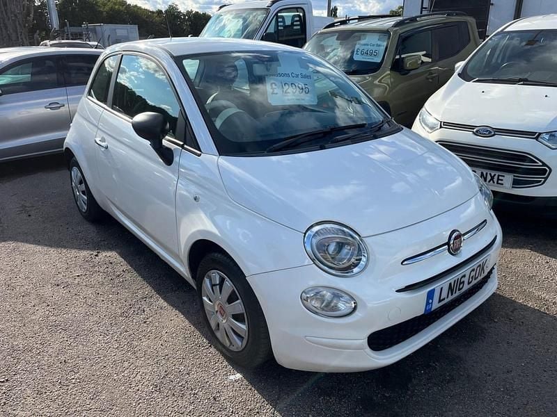 White Used 2016 Fiat 500 Pop Hatchback | £2,995 (Good price) - Image 1/4