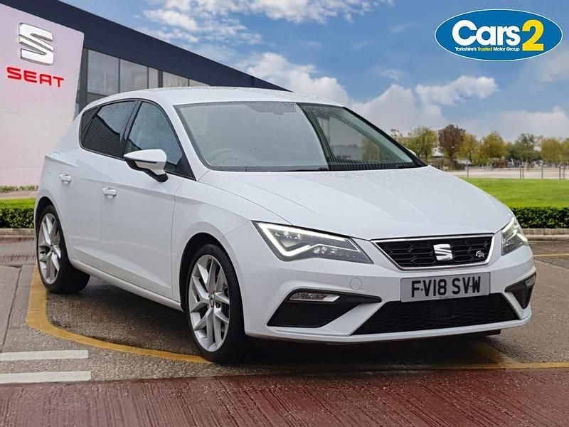 White Used 2018 Seat Leon FR Hatchback | £14,490 (Fair price) - Image 1/4