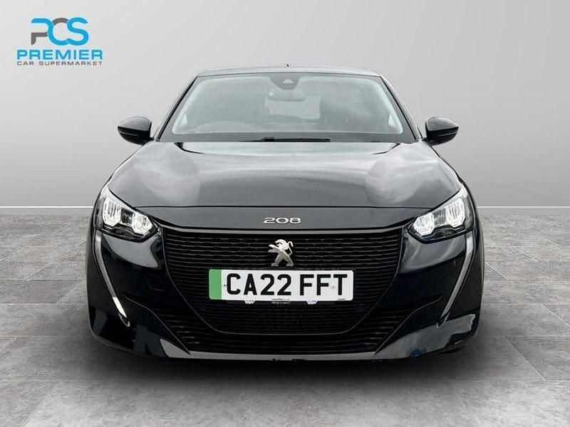Used Peugeot e-208 Allure Premium 100 kW (136 HP) 2022 Black Hatchback