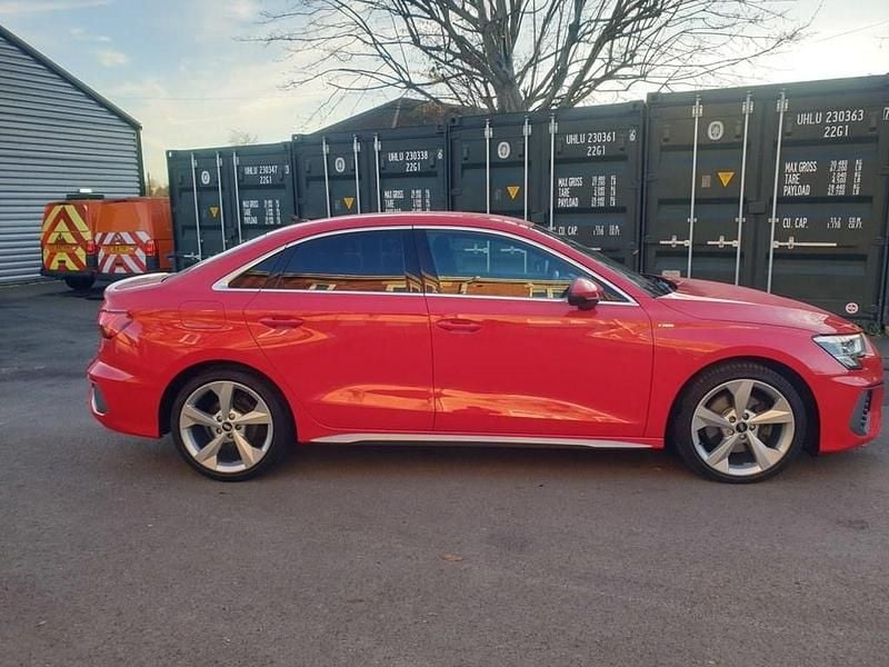 Used Audi A3 S-Line 116 HP (85 kW) 2021 Red Sedan