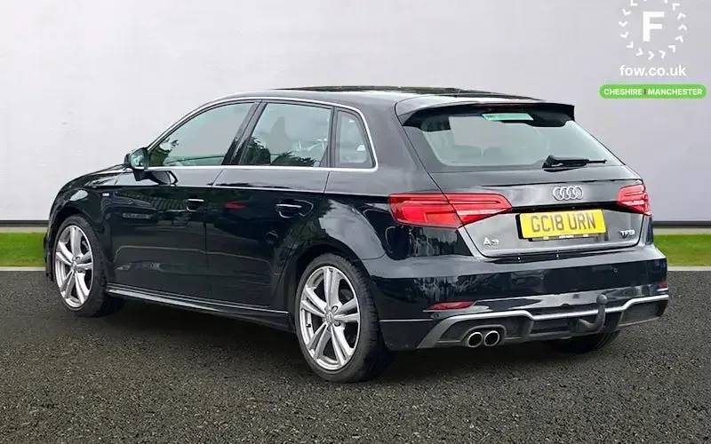 Used Audi A3 Sportback S-Line 190 HP (139 kW) 2018 Black Hatchback