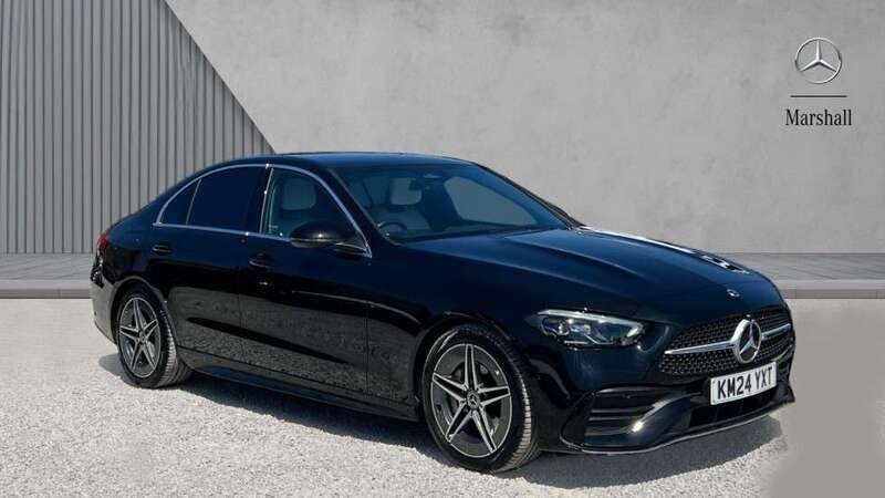 Black Used 2024 Mercedes C200 AMG line Sedan | £33,121 (A bit pricey) - Image 1/4