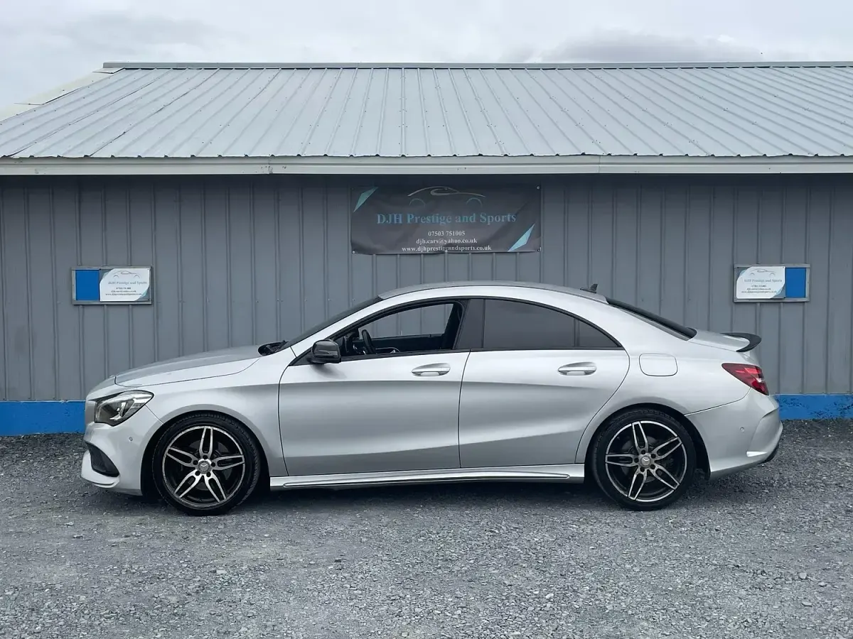 Used Mercedes CLA220 AMG line 177 HP (130 kW) 2016 Silver Coupe