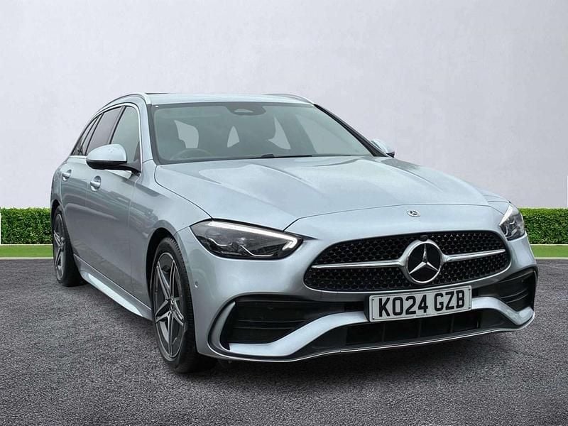 Used Mercedes C200 AMG line 204 HP (150 kW) 2024 Silver Estate