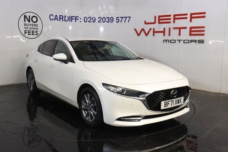White Used 2021 Mazda 3 Sedan | £14,488 (Good price) - Image 1/4