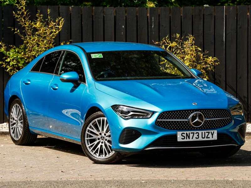 Hyper blue Used 2023 Mercedes CLA200 Executive Coupe | £28,498 (Fair price) - Image 1/4