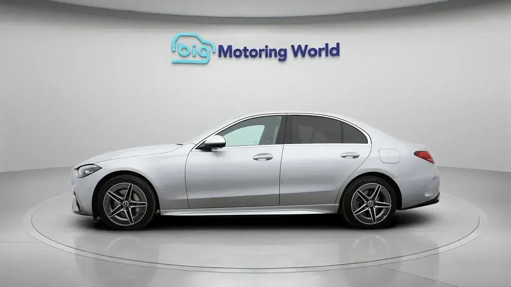 Used Mercedes C300e AMG line 313 HP (230 kW) 2023 Silver Sedan
