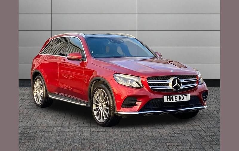 Red Used 2018 Mercedes GLC250 AMG Line Premium SUV | £17,990 (Good price) - Image 1/3