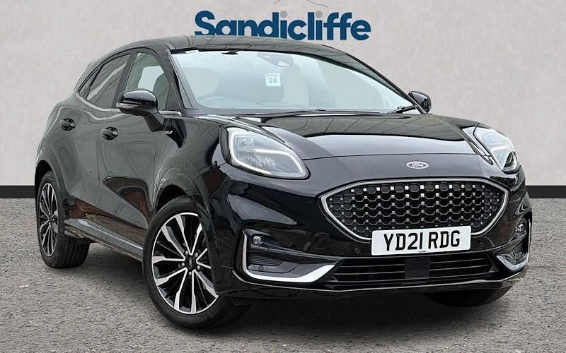 Agate black (premium paint) Used 2023 Ford Puma Gen-E ST-Line Hatchback | £14,214 - Image 1/4