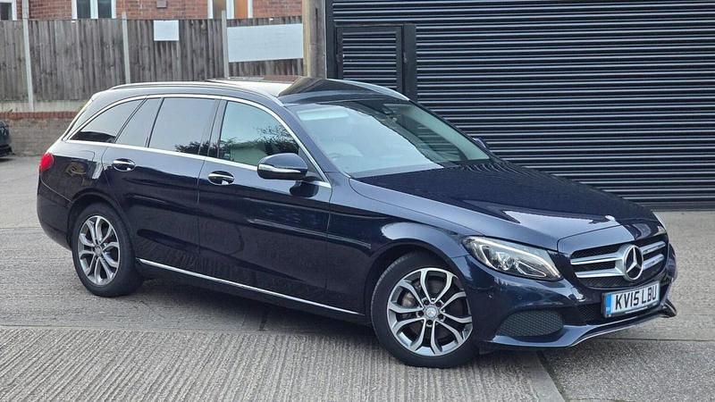 Used Mercedes C250 Premium 2015 Blue Estate