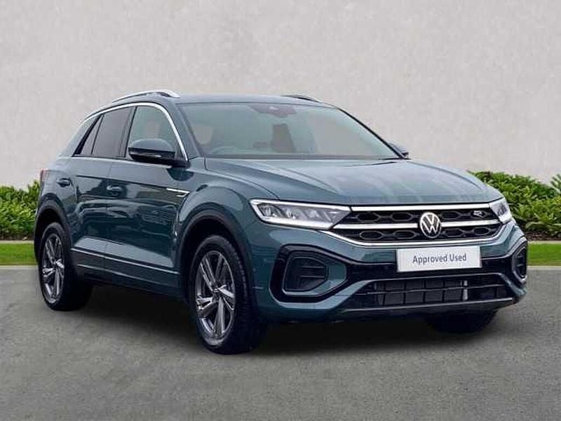 Blue New 2025 VW T-Roc R-line SUV | £27,498 (Fair price) - Image 1/4