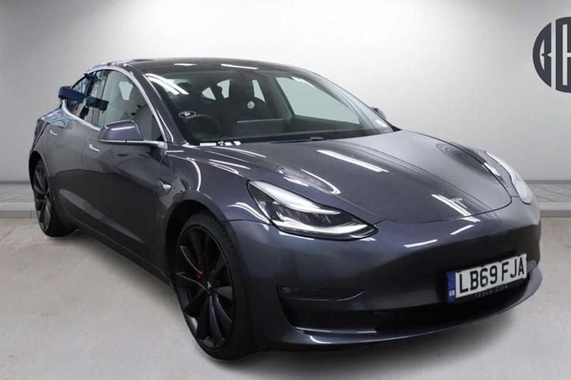Used Tesla Model 3 Performance 461 kW (627 HP) 2019 Grey Sedan