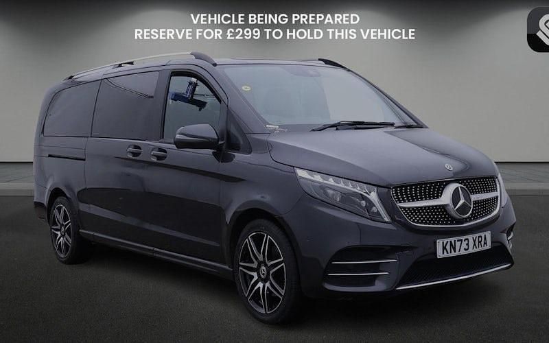 Obsidian black Used 2023 Mercedes V220 AMG line MPV | £56,600 (Fair price) - Image 1/4