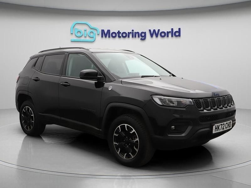 Black Used 2022 Jeep Compass Trailhawk SUV | £15,600 - Image 1/4