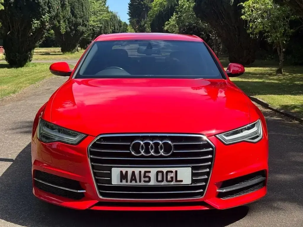 Begagnad Audi A6 S-Line 190 HK (139 kW) 2015 Röd Sedan