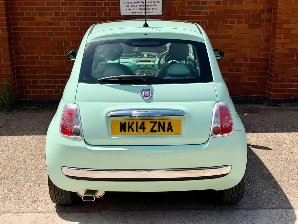 Used Fiat 500 Lounge 69 HP (50 kW) 2014 Green Hatchback