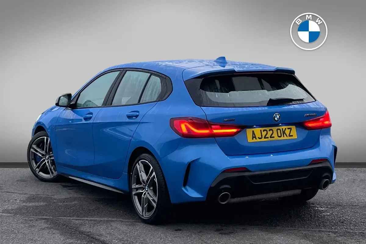 Used BMW M135 Shadowline 302 HP (222 kW) 2022 Blue Hatchback