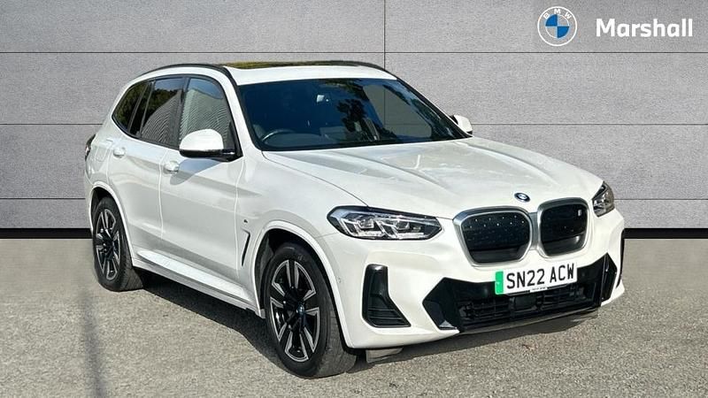 White Used 2022 BMW iX3 M Sport SUV | £27,314 (Good price) - Image 1/4
