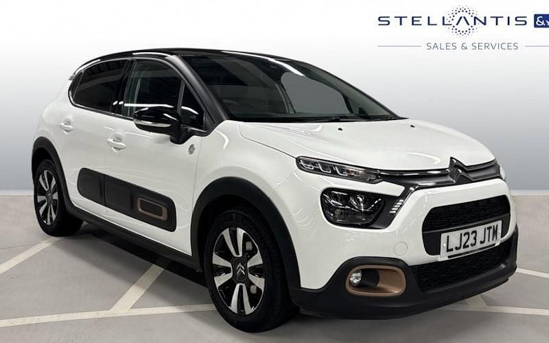 White Used 2023 Citroën C3 PureTech Hatchback | £11,479 (Fair price) - Image 1/3