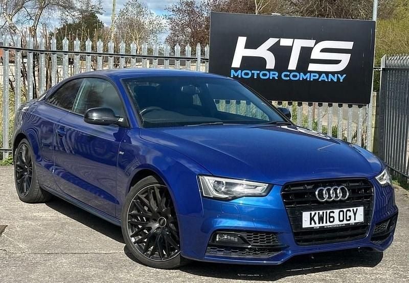 Used Audi A5 Black Edition 190 HP (139 kW) 2016 Blue Coupe