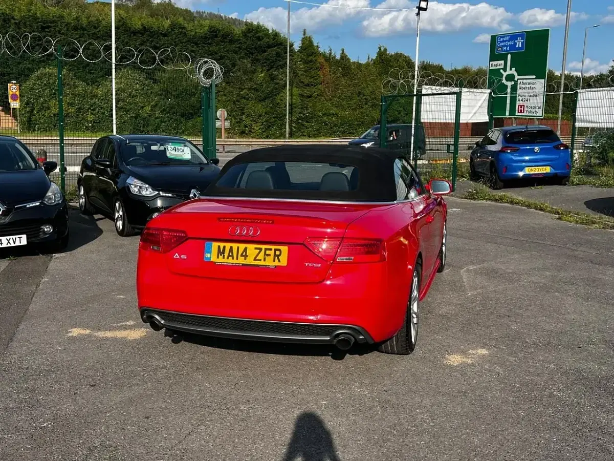 Used Audi A5 Cabriolet S-Line 2014 Red Cabriolet